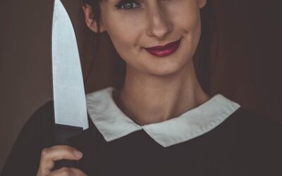 Woman with knife