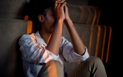 Person with anxiety and low self-esteem